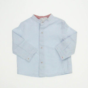 Fina Ejerique Boys Baby Blue Long Sleeve Shirt size: 12 Months